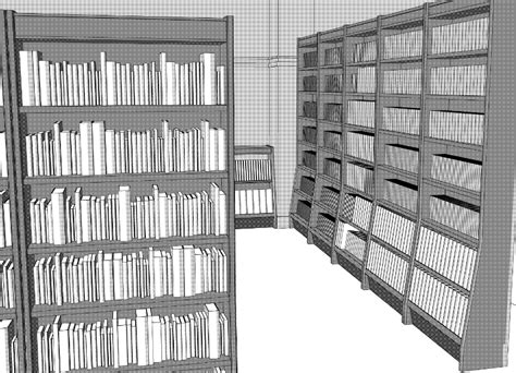 Library Bookshelf D Material Clip Studio Assets Clip Art Library