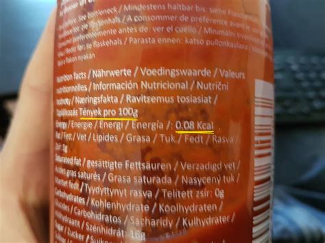 How Many Calories In Huy Fong Sriracha Hot Chili Sauce MyFitnesPal Don T Match The Bottle