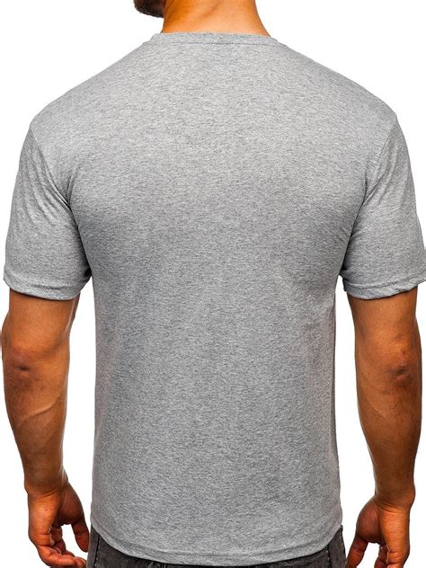 Camiseta De Manga Corta Con Estampado Para Hombre Gris Bolf 14336 GRIS