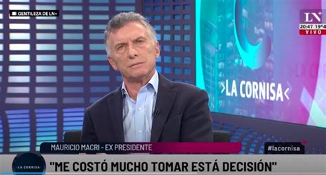 Macri Tras Anunciar Que No Será Candidato “me Di Cuenta De Que No