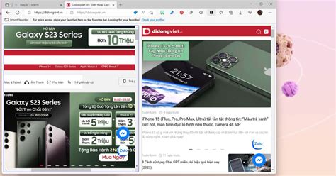 Tr Nh Duy T Microsoft Edge H Tr T Nh N Ng Xem Hai Trang Web C Ng