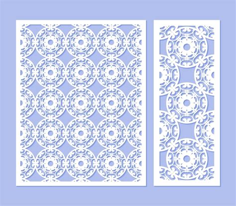 premium vector seamless die cut decorative pattern template