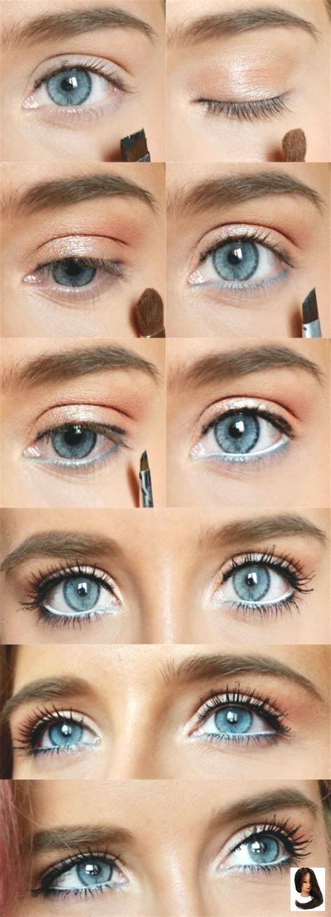 Wie Rock Makeup für blaue Augen einfache Make up Tutorials Ideen