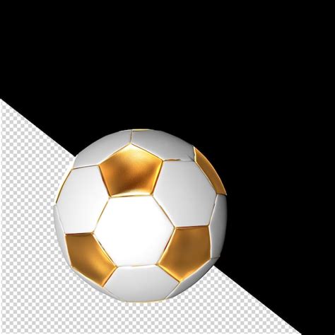 Premium Psd Symbols Made From Gold Soccer Balls