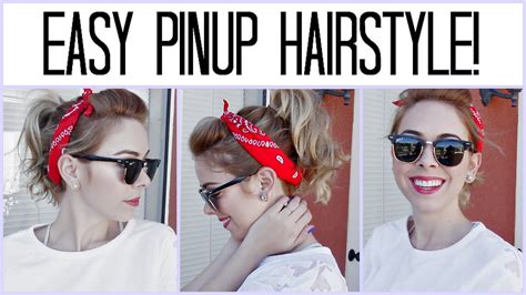 Easy Pinup Hairstyle Youtube