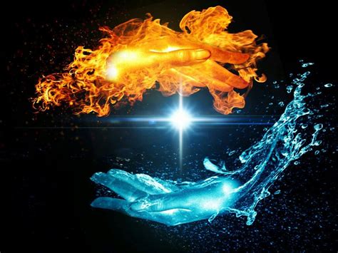 ~Twin Flame Hands~ | Water art, Twin flame art, Fire art