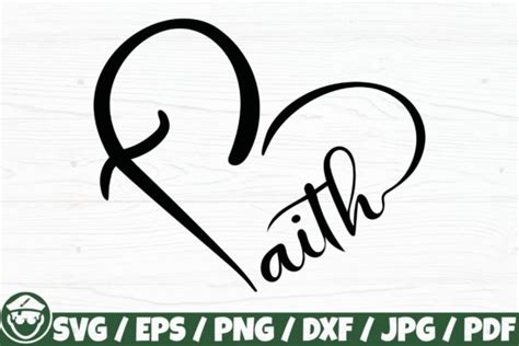 Faith Heart, Faith Logo Graphic by CaptainBoard · Creative Fabrica