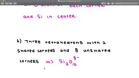 SOLVED: The following pictures represent various silicate anions. Write ...