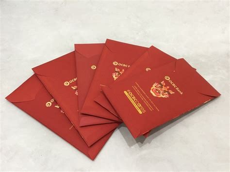 Ocbc Premier Set Cny Ang Pow Red Packet Hong Bao Hobbies Toys