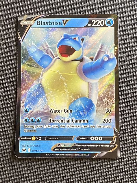 Mavin Blastoise V SWSH101 SWSH Black Star Promo Holo Rare