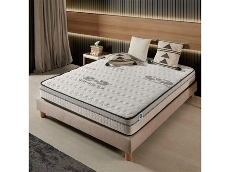 Matelas Visco Carbone 90x200 Cm Mousse HR Soutien Blue Latex