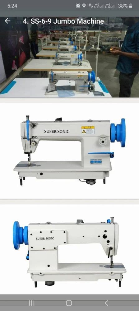super sonic jambo sewing machine   single needle sewing