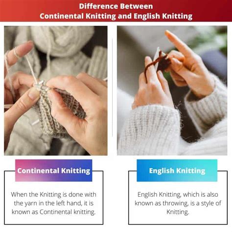 Continental Knitting Vs English Knitting Difference And Comparison