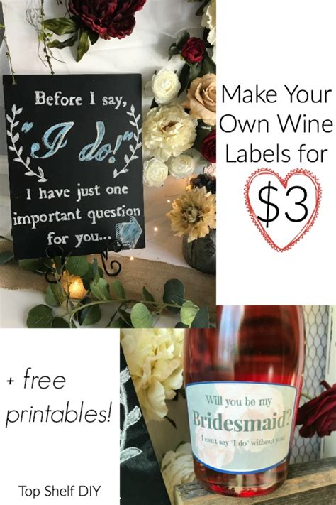 Make Your Own DIY Wine Labels