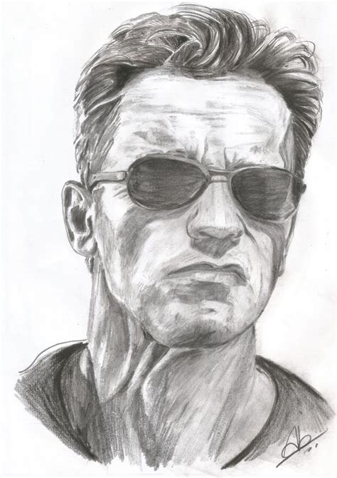 Arnold Schwarzenegger Pencil Drawing Cartoon Art Drawing Pencil