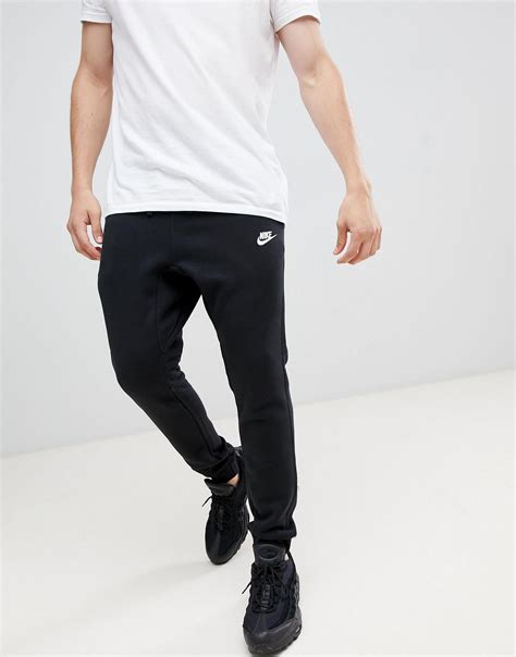 Nike Cotton Cuffed Club Jogger In Black For Men Lyst