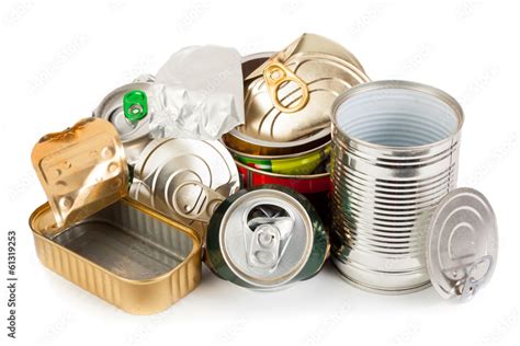 Metal cans Stock Photo | Adobe Stock