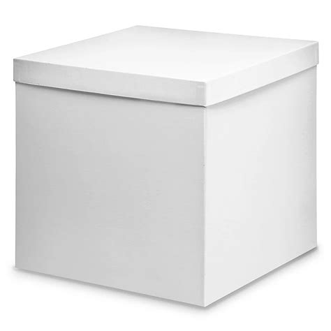 Deluxe Gift Boxes - 12 x 12 x 12", White S-11598 - Uline