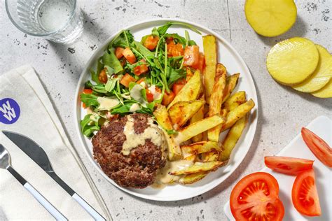 Naked Burger In Creamy Truffle Sauce Recipe Hellofresh