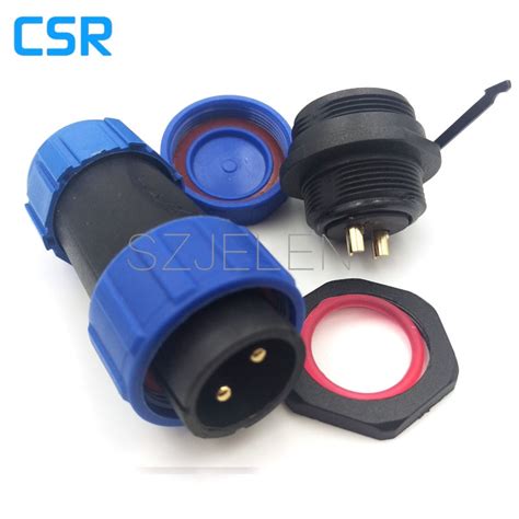 SP2110, 2 pin connector Waterproof, High power LED waterproof plug waterproof connector,IP68 ...