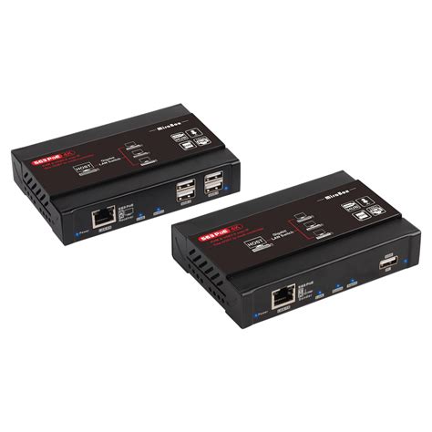 HDMI KVM Extender 4K 30Hz Over TCP IP Support Gigabit PoE Network