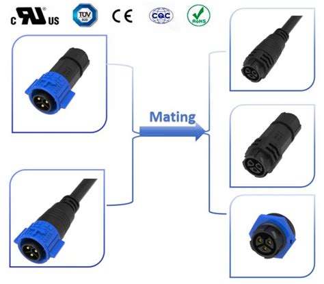 V Wire To Board Ip Waterproof Connector Pin Male Power Pin