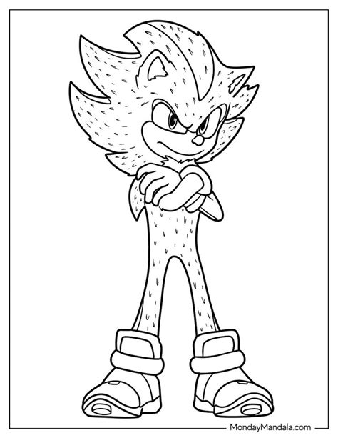 20 Super Sonic Coloring Pages Free Pdf Printables In 2024 Coloring