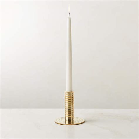 Hepburn Brass Taper Candle Holder Small Cb