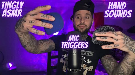 The Most Tingly Mic Trigger Hand Sounds Video Asmr Fast