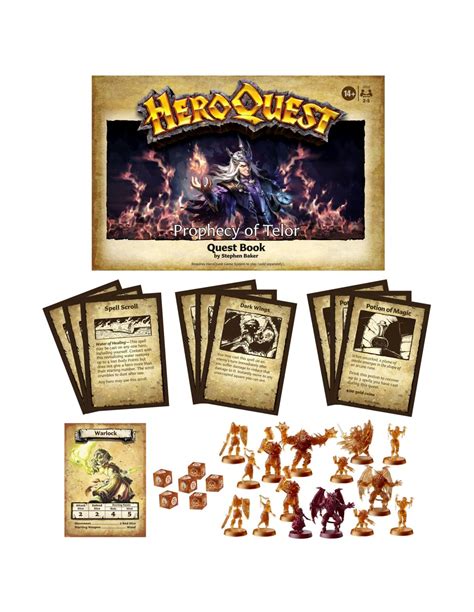 Hasbro Original HeroQuest Pack de Misión Prophecy of Telor Juego