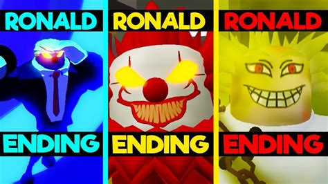 Roblox Ronald All 6 Endings Piggy Game Youtube