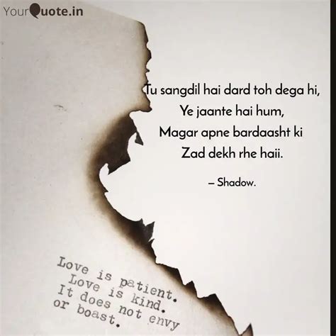 Tu Sangdil Hai Dard Toh D Quotes Writings By Er Adarsh Jain