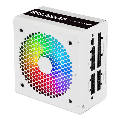 Fonte Corsair CX750F RGB Branca 750W 80Plus Bronze Full Modular CP