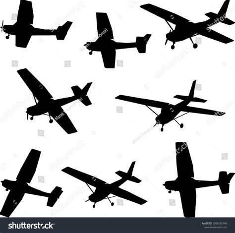 8,261 Small Plane Silhouette Images, Stock Photos & Vectors | Shutterstock