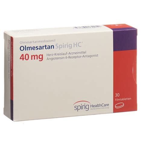 OLMESARTAN Spirig HC Filmtabl 40 Mg Blist 30 Stk Sun Store Apotheke