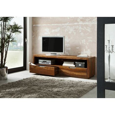 Meuble TV 180x50 Palissandre laqué Noisette DUKE 114