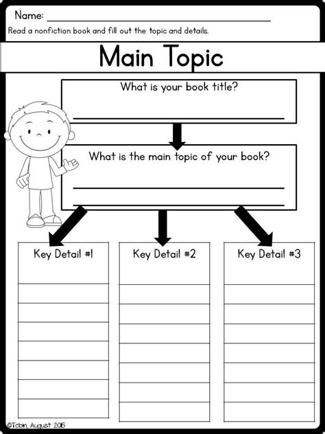 Identifying Main Idea Worksheets