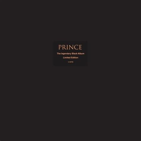 Prince The Black Album Lyrics And Tracklist Genius