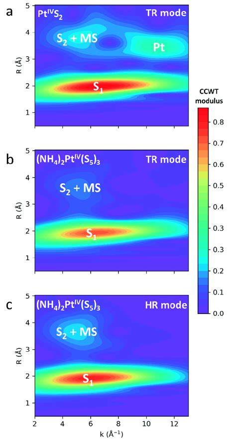 Wavelet Analysis Of K 2 Weighted EXAFS Spectra Of Pt IV S2 S A And