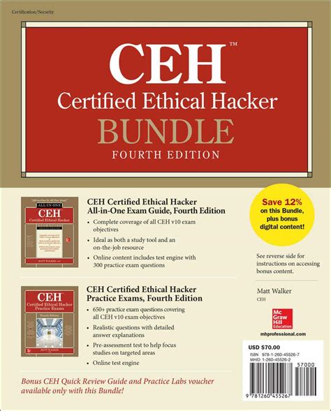 CEH Certified Ethical Hacker Bundle Fourth Edition Walker Matt