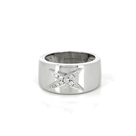 Bague Mauboussin Etoile Divine En Or Blanc Et Diamants