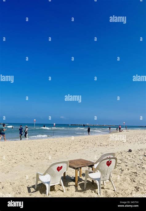 Banana Beach In Tel Aviv Israel Stock Photo Alamy