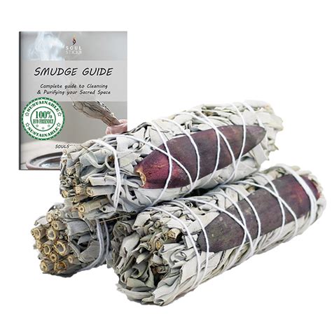 Ancientveda California White Sage Safari Flower Smudge Sticks Pack Of