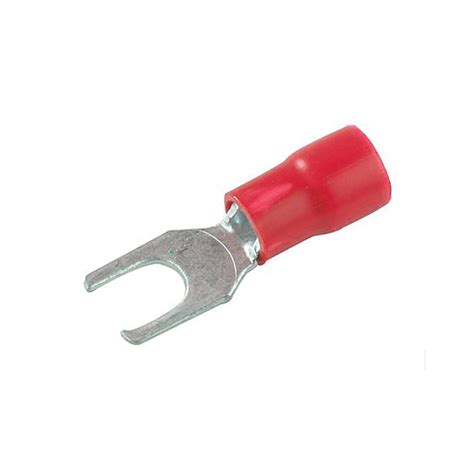 Terminal Fio Forquilha Mm Vermelho Crimper Fr C Eletro Dalbem