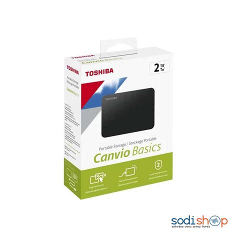 Disque Dur Externe Toshiba Canvio Basics 2To Noir USB 3 2 Gen 1