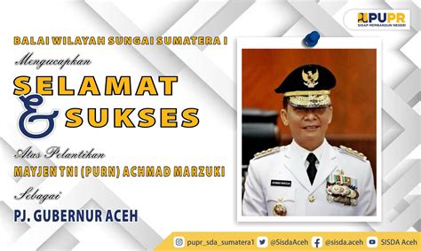 Mayjen Tni Purn Achmad Marzuki Sah Menjadi Pj Gubernur Aceh Balai