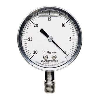 Ashcroft Glycerin Filled Ss Pressure Gauge Dial Npt M