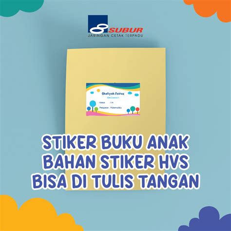 Jual Min Order Set Sticker Buku Anak Bisa Tulis Tangan Sticker Hvs