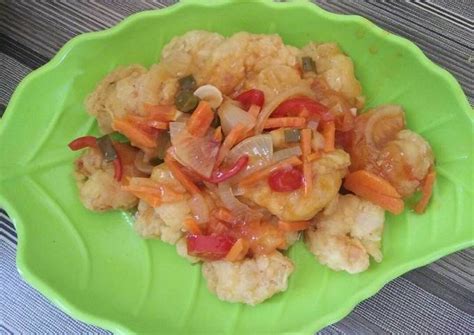 Resep Udang goreng tepung saus asam manis oleh Asri Arifianti - Cookpad