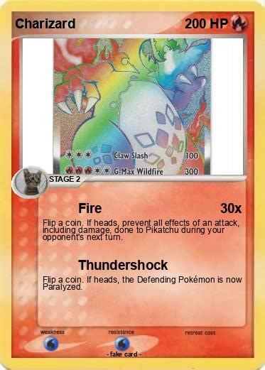 Pok Mon Charizard Fire My Pokemon Card